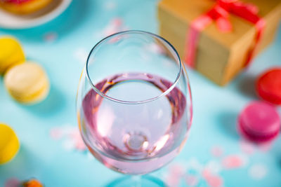 Close-up of drink on table