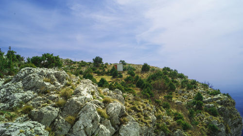 Scenic view of mountain against sky