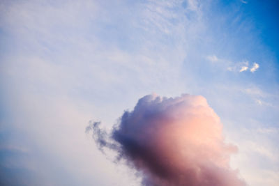 Low angle view of sky during sunset
