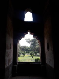 Entrance of historic building