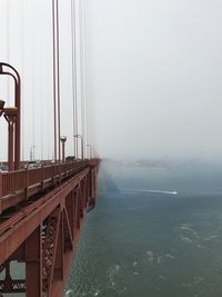 Rear view of woman standing against clear sky