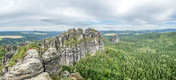 Panoramic view of landscape against sky