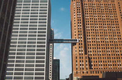 Modern skyscrapers against sky