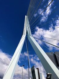 Low angle view of bridge against sky