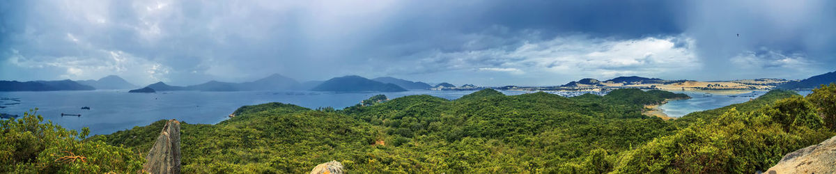 Panoramic view of sea against sky