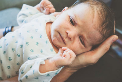 Portrait of cute baby girl