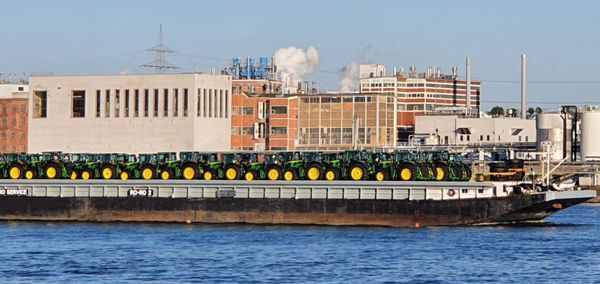 Cargo ship with vehicles