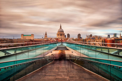 View of historic building against cloudy sky