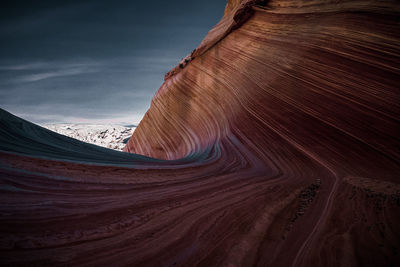 Scenic view of desert against sky