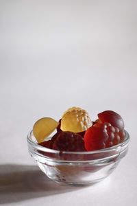 Close-up of food in bowl on table