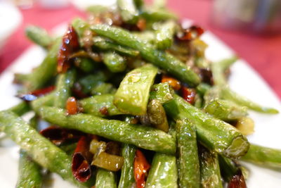 Close-up of salad in plate