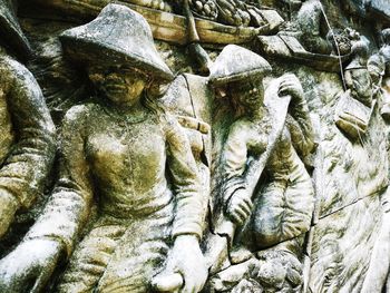 Close-up of old statue