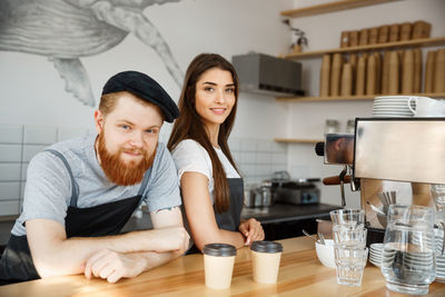 Portrait of a smiling young couple