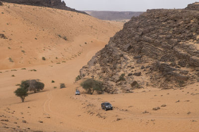 Scenic view of desert