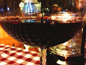 Close-up of illuminated lamp