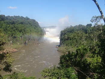 Scenic view of river against sky