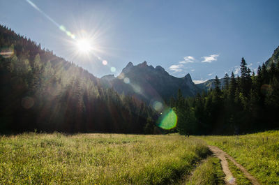 Panoramic view of landscape against sky