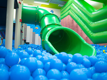 Blue balls and slide
