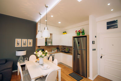 Table and chairs at home