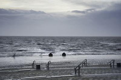 Scenic view of sea against sky