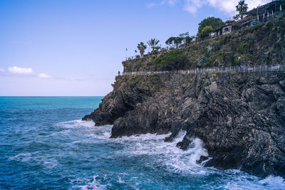 Scenic view of sea against sky