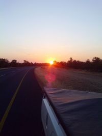 Road passing through landscape