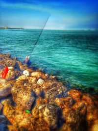 Scenic view of sea against sky