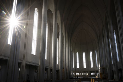 Low angle view of ceiling