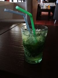 Close-up of drink on table