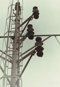 Low angle view of ferris wheel against clear sky