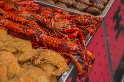 Close-up of seafood