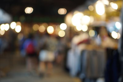 Defocused image of crowd at night