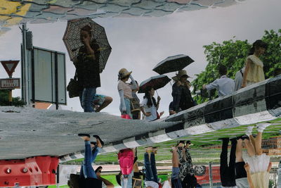 People enjoying outdoors