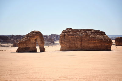 View of rock formations