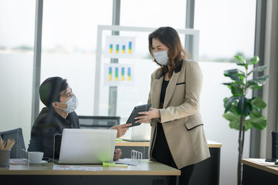 Business people having discussion in office