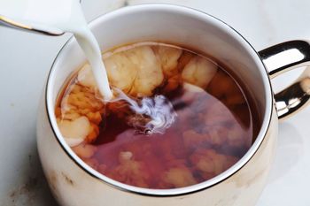 Close-up of tea in mug