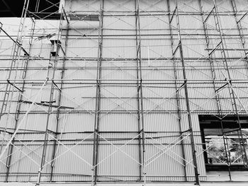 Low angle view of building under construction