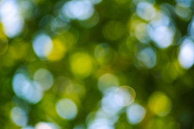 Defocused image of blurred lights