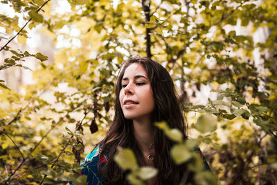 Portrait of a beautiful young woman