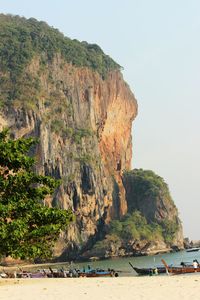 Rock formations at seaside