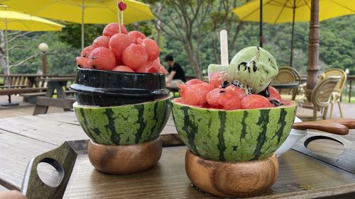 Watermelon snowice in korea