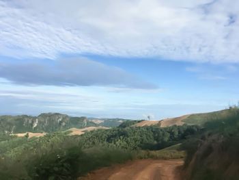 Scenic view of landscape against sky