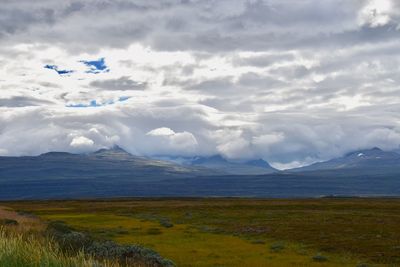 Scenic view of landscape against sky