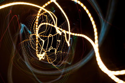 Light painting at night