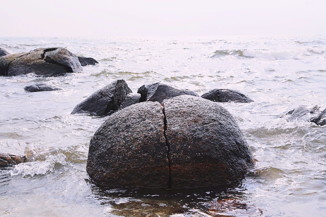 ROCKS ON BEACH