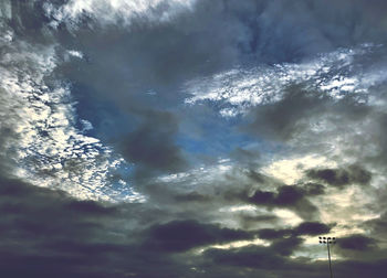 Low angle view of clouds in sky