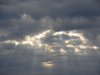 Low angle view of storm clouds in sky