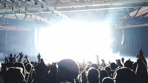 Crowd at music concert