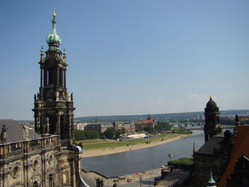 Buildings in city against sky