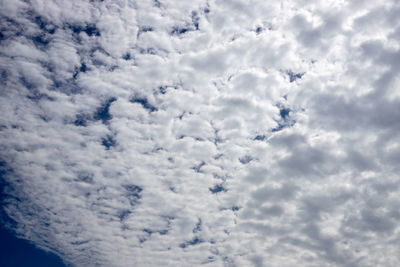 Low angle view of clouds in sky
